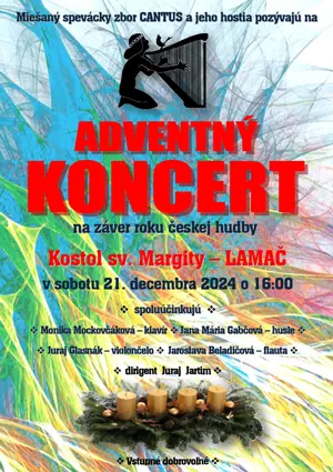 Adventný koncert speváckeho zboru Cantus