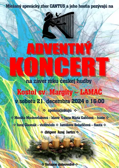 Adventný koncert speváckeho zboru Cantus