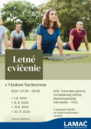 Letné cvičenie s Vladom Šuchterom 