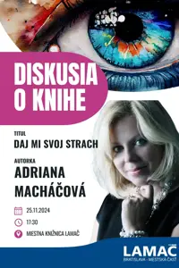 Diskusia o knihe Adriany Macháčovej