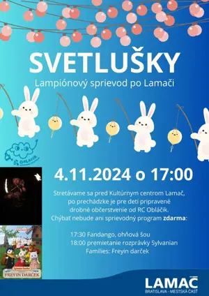 Svetlušky - lampiónový sprievod po Lamači